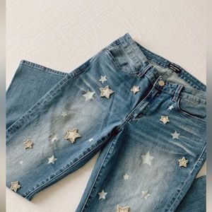 BEBE CRYSTAL STAR JEANS